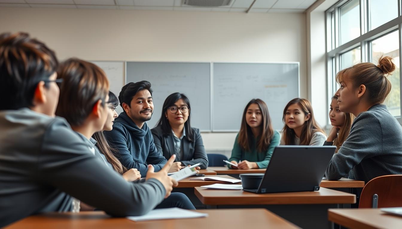 Student developing practical and academic skills