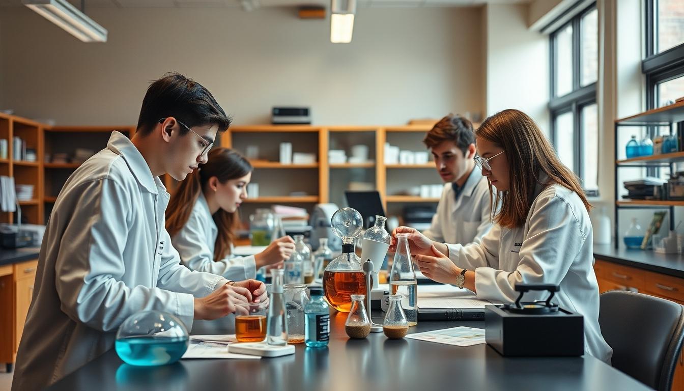 Structured study materials and learning resources on a desk
