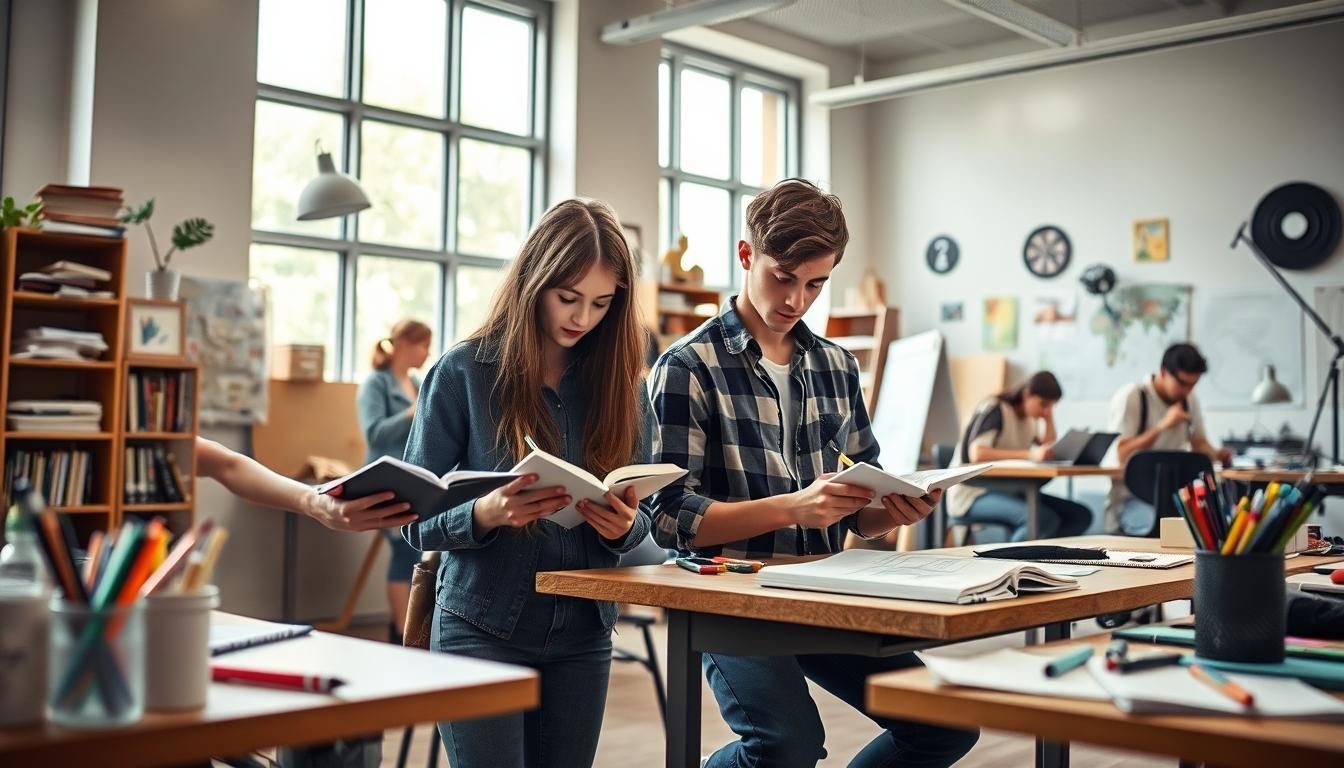 Organized study environment supporting productive learning